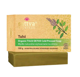 Sattva Organiczne mydło wytwarzane na zimno Tulsi 100g