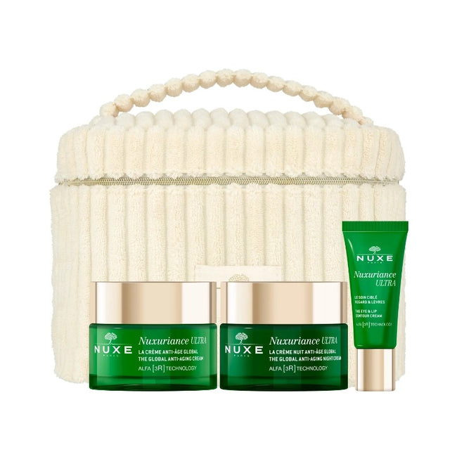 Nuxe Nuxuriance Ultra zestaw krem przeciwstarzeniowy na dzień 50ml + krem przeciwstarzeniowy na noc 50ml + krem do okolic oczu i ust 15ml