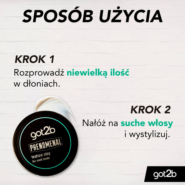 Got2B Phenomenal glinka do włosów teksturyzująca 100ml