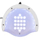 AlleLux Lampa do paznokci UV/LED 72W do lakierów hybrydowych Biała T15