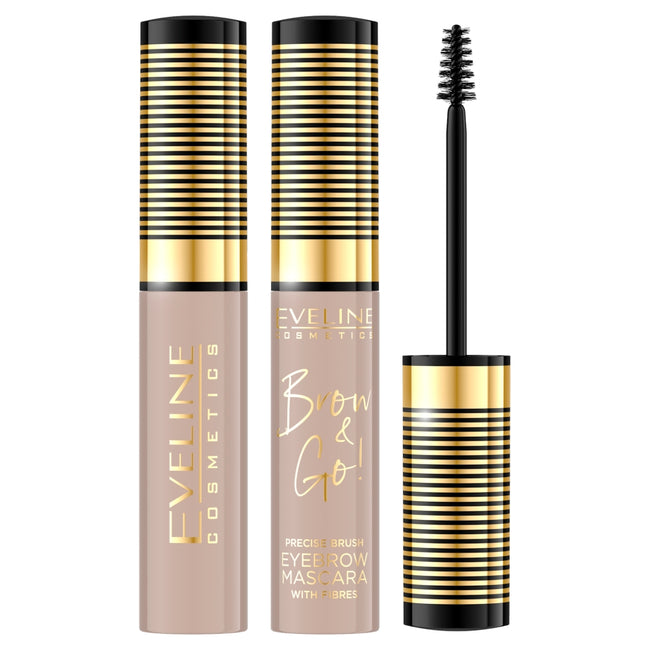 Eveline Cosmetics Brow & Go! maskara do brwi z zagęszczającymi włókienkami