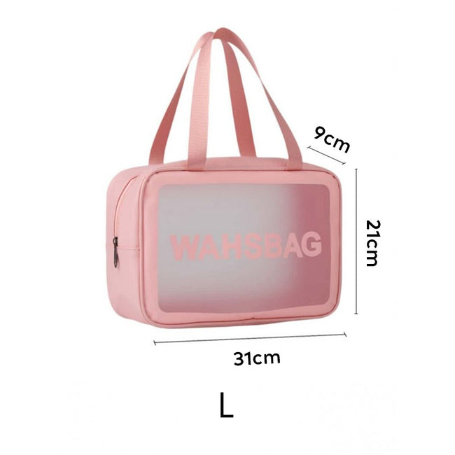 Ecarla Washbag zestaw 3 kosmetyczek Pudrowy Róż KS83