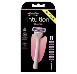 Wilkinson Intuition Quattro maszynka do golenia z 4 ostrzami i 8 wkładów