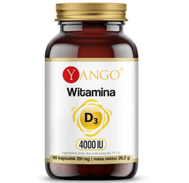 Yango Witamina D3 4000 IU suplement diety 90 kapsułek