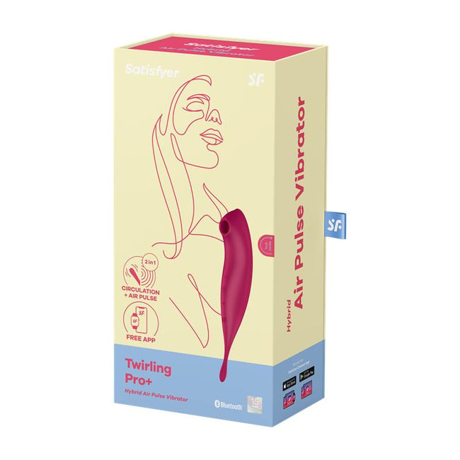 Satisfyer Twirling Pro+ wibrator pulsujący Dark Red