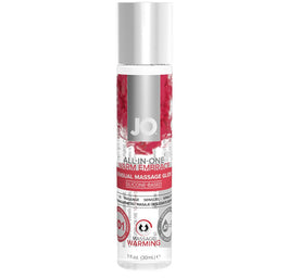 System JO All-In-One Sensual Massage Glide silikonowy lubrykant do masażu Warm Embrace 30ml