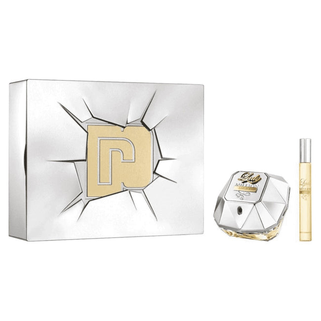 Paco Rabanne Lady Million Lucky zestaw woda perfumowana spray 80ml + miniatura wody perfumowanej 10ml