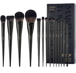 JESSUP Matte Black Versatile Brush Collection zestaw pędzli do makijażu T336 14szt.