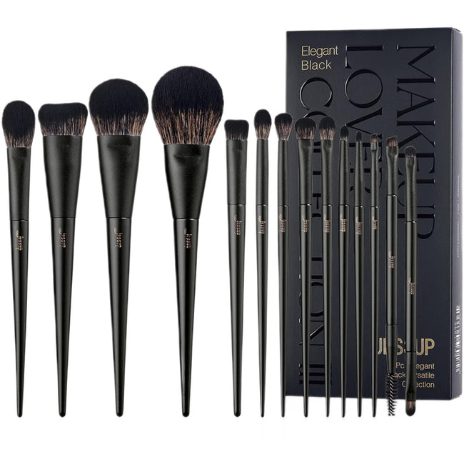 JESSUP Matte Black Versatile Brush Collection zestaw pędzli do makijażu T336 14szt.