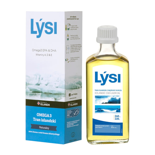 Lysi Tran islandzki naturalny 240ml