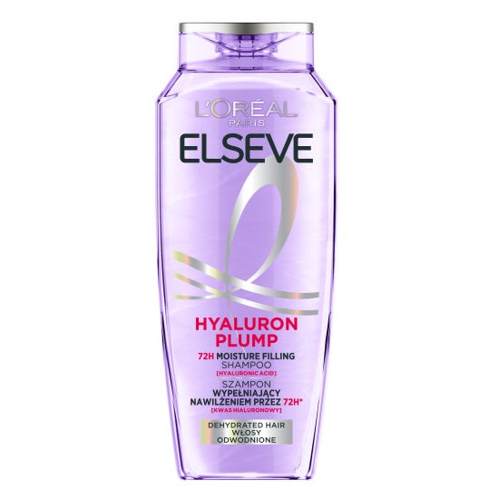 L'Oreal Paris Elseve Hyaluron Plump szampon wypełniający nawilżeniem do włosów odwodnionych 400ml