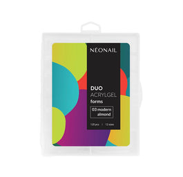 NeoNail Duo AcrylGel formy do przedłużania paznokci 03 migdał współczesny 120szt