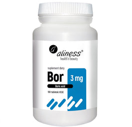 Aliness Bor 3mg (kwas borowy) suplement diety 100 tabletek