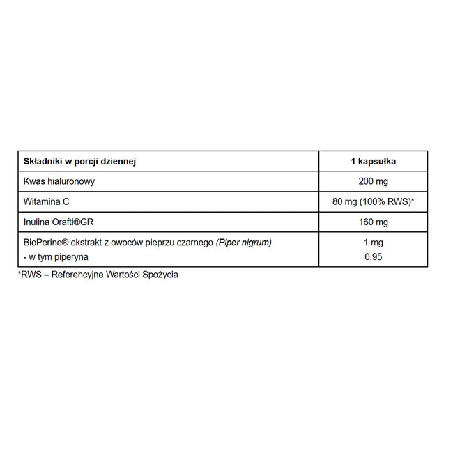 Pharmovit Kwas hialuronowy 200 mg suplement diety 60 kapsułek