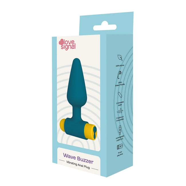 Dream Toys Love Signal Wave Buzzer wibrujący korek analny Green