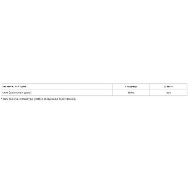 UP Health Pharma Cynk+ 15mg suplement diety 100 kapsułek