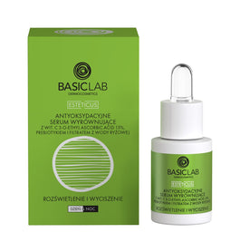 BasicLab Esteticus antyoksydacyjne serum wyrównujące z wit.C 15% Rozświetlenie i Wyciszenie 15ml