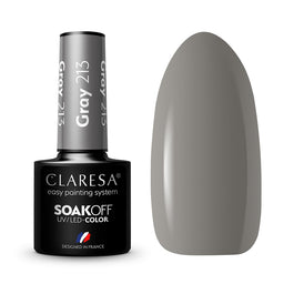 Claresa Soak Off UV/LED Gray lakier hybrydowy 5g