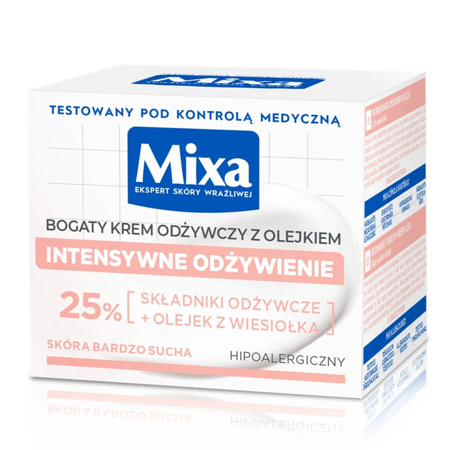 MIXA Odżywczy krem z olejkiem z wiesiołka 50ml