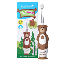 Brush-Baby WildOnes szczoteczka soniczna dla dzieci 0-10l Bernie Bear