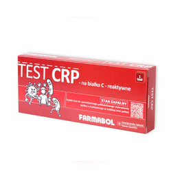 Farmabol Test CRP szybki test do samodzielnego półilościowego wykrywania białka c-reaktywnego w krwi 1szt