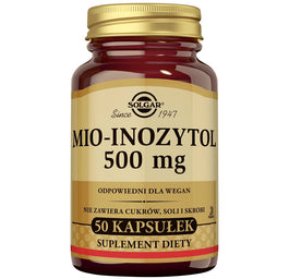 Solgar Mio-Inozytol 500mg suplement diety 50 kapsułek