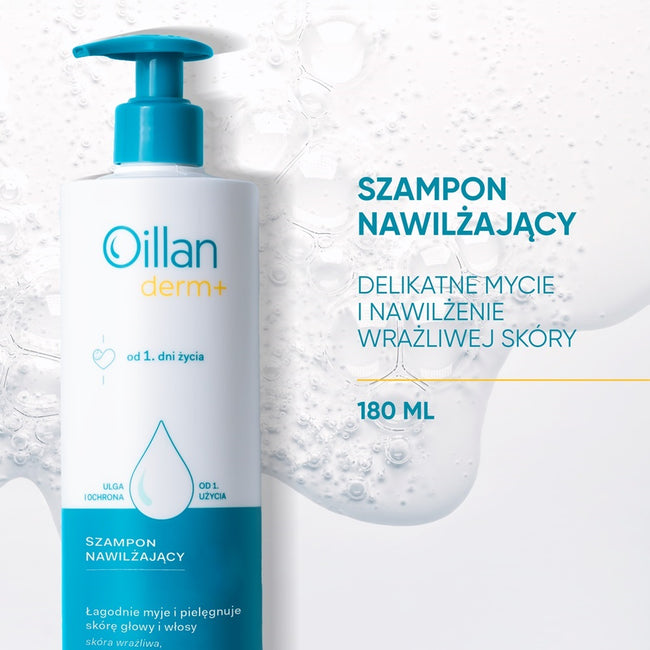 Oillan Derm+ szampon nawilżający 180ml