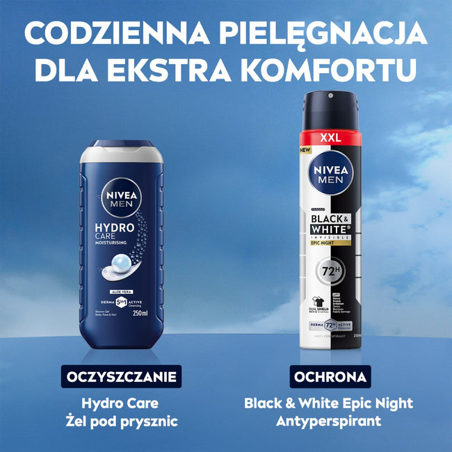 Nivea Men Black & White Invisible Epic Night antyperspirant spray 250ml