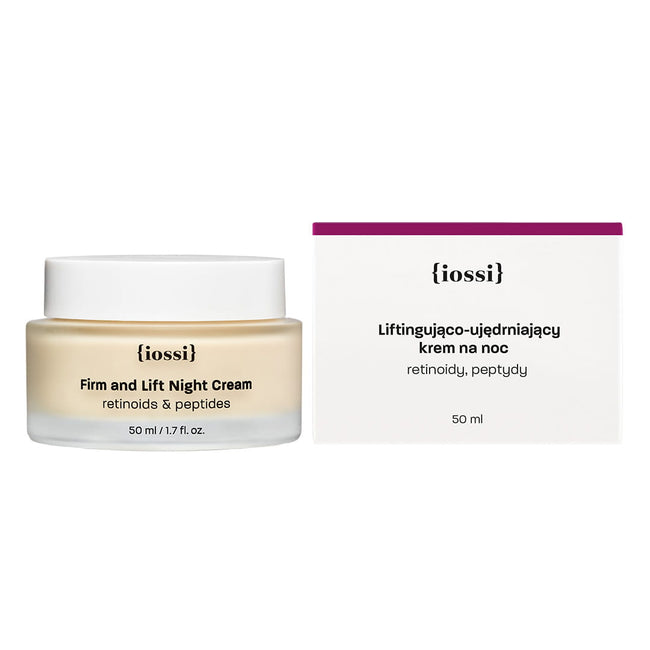 Iossi Firm and Lift Night Cream liftingująco-ujędrniający krem na noc z retinolem i peptydami 50ml