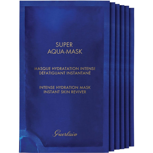 Guerlain Super Aqua-Mask intensywnie nawilżająca maseczka w płachcie 6x30ml