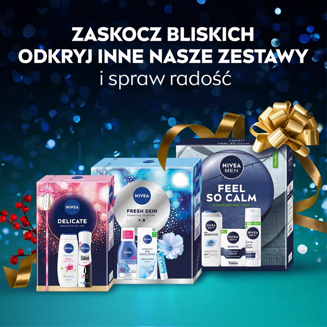 Nivea Nourishing zestaw pielęgnujący żel pod prysznic 250ml + odżywcze mleczko do ciała 250ml