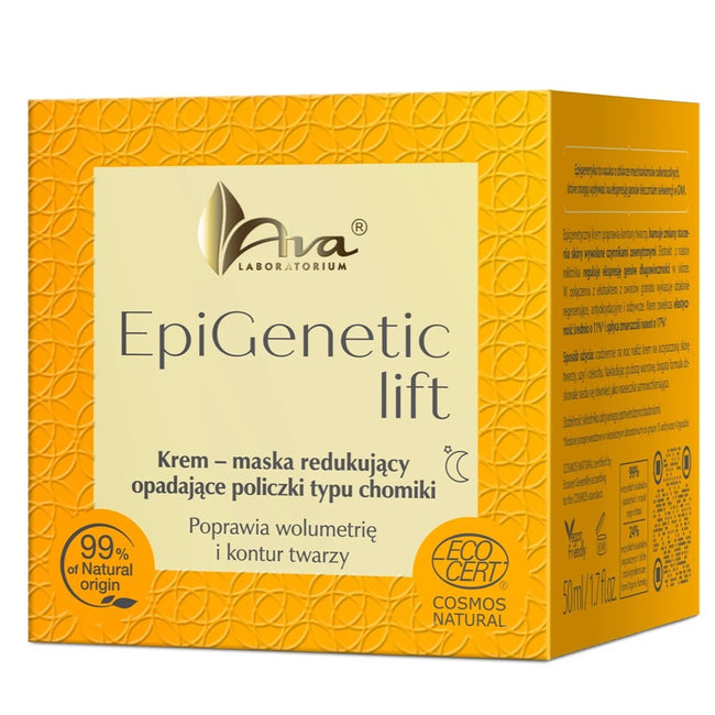 Ava Laboratorium EpiGenetic Lift krem-maska redukujący opadające policzki typu chomiki na noc 50ml