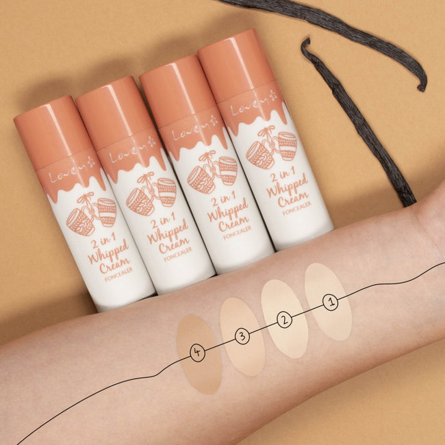 Lovely 2 in 1 Whipped Cream Foncealer podkład i korektor do twarzy