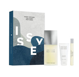 Issey Miyake L'Eau d'Issey Pour Homme zestaw woda toaletowa spray 125ml + woda toaletowa spray 10ml + żel pod prysznic 50ml