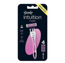 Wilkinson Intuition Flow maszynka do golenia z 3 ostrzami i 4 wkłady