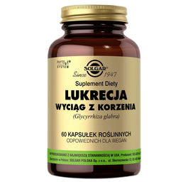 Solgar Lukrecja suplement diety 60 kapsułek