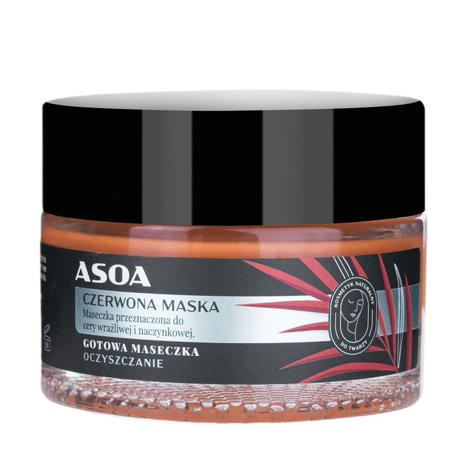 Asoa Gotowa maseczka do twarzy Czerwona Glinka 50ml