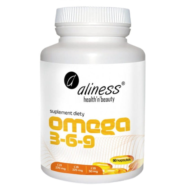 Aliness Omega 3-6-9 270/225/50mg suplement diety 90 kapsułek