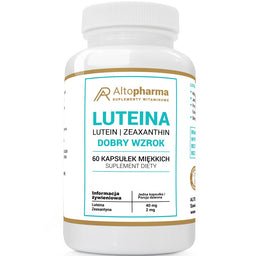 AltoPharma Luteina dobry wzrok suplement diety 60 kapsułek miękkich