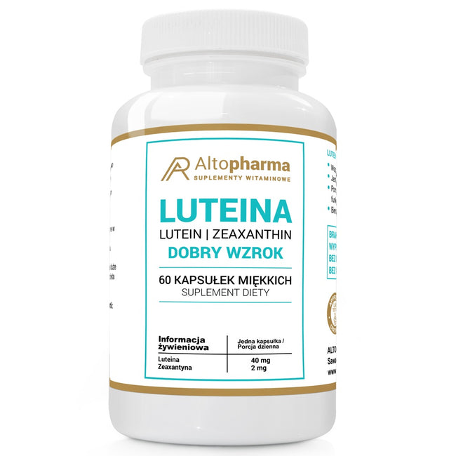 AltoPharma Luteina dobry wzrok suplement diety 60 kapsułek miękkich