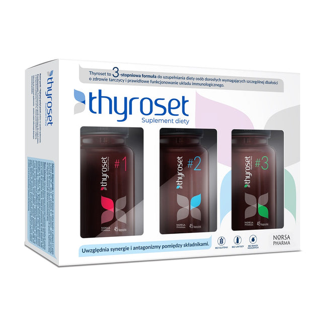 Norsa Pharma Thyroset suplement diety 3x45 kapsułek