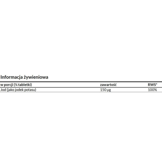 Apollo's Hegemony Potassium Iodide Tabs suplement diety 180 kapsułek