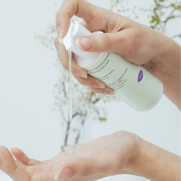 Mohani Derm żel do mycia twarzy z kwasem pirogronowym i glikolowym 150ml