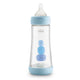 Chicco Perfect5 butelka antykolkowa ze smoczkiem silikonowym przepływ szybki 4m+ Boy 300ml