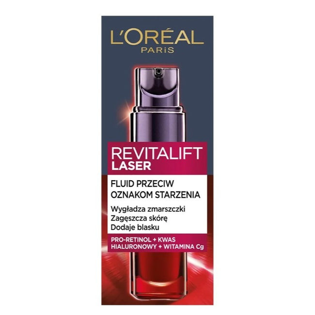 L'Oreal Paris Revitalift Laser przeciwzmarszczkowy fluid do twarzy z pro-retinolem 30ml