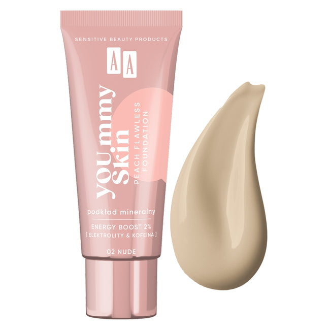 AA YOU.mmy Skin Peach Flawless Foundation podkład mineralny 30ml