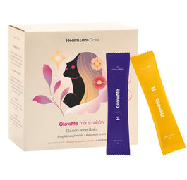 HealthLabs GlowMe suplement diety dla skóry spragnionej blasku Ananas-Mango i Malina 30 saszetek