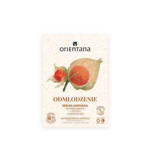 ORIENTANA Odmłodzenie serum-ampułka Ashwagandha Peptydy Koenzym Q10 30ml