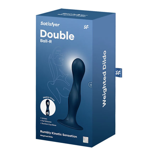 Satisfyer Double Ball-R dildo z kulkami gejszy Dark Blue