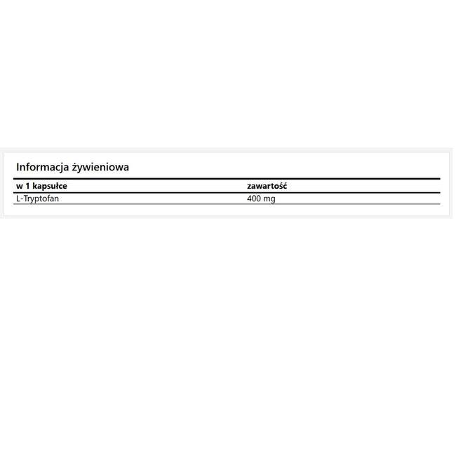 MZ L-Tryptophan suplement diety 120 kapsułek